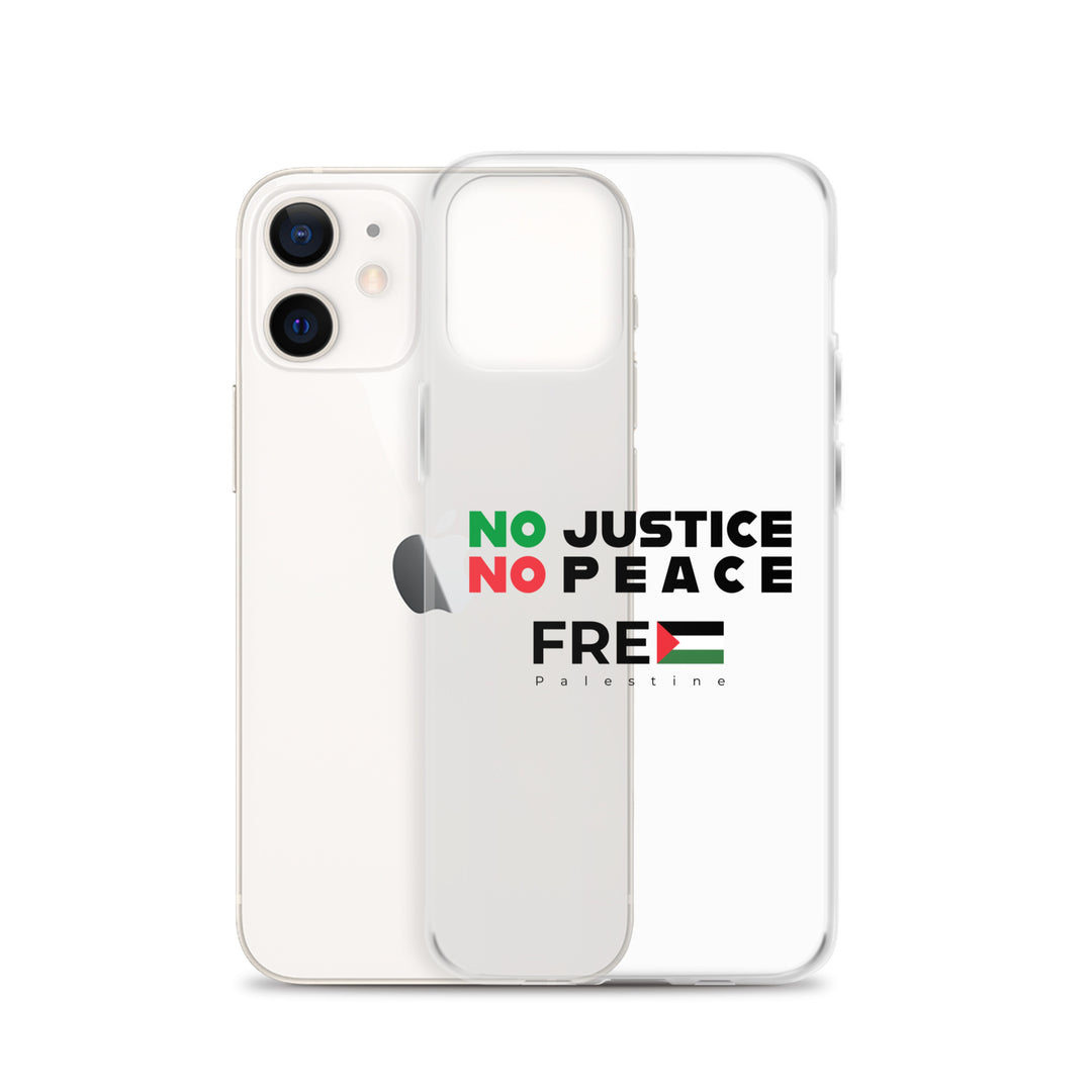 No Justice No Peace - Clear Case for iPhone®, iPhone iPhone 12 Case With Phone
