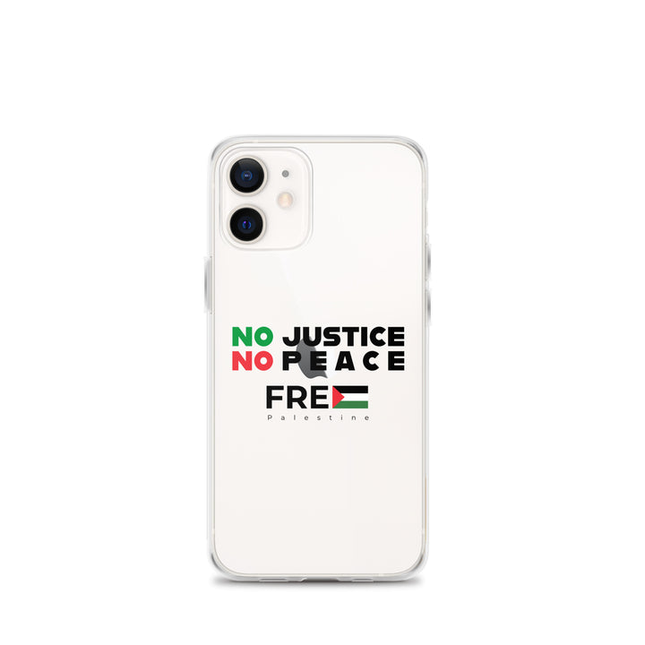 No Justice No Peace - Clear Case for iPhone®, iPhone iPhone 12 Mini Case On Phone