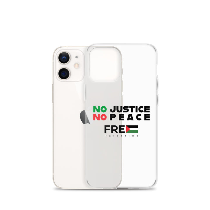 No Justice No Peace - Clear Case for iPhone®, iPhone iPhone 12 Mini Case With Phone