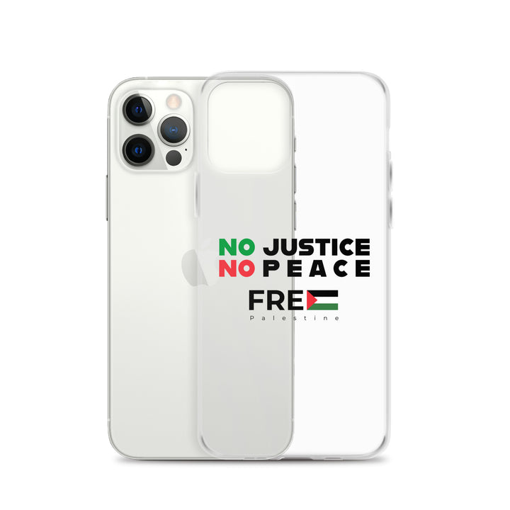 No Justice No Peace - Clear Case for iPhone®, iPhone iPhone 12 Pro Case With Phone