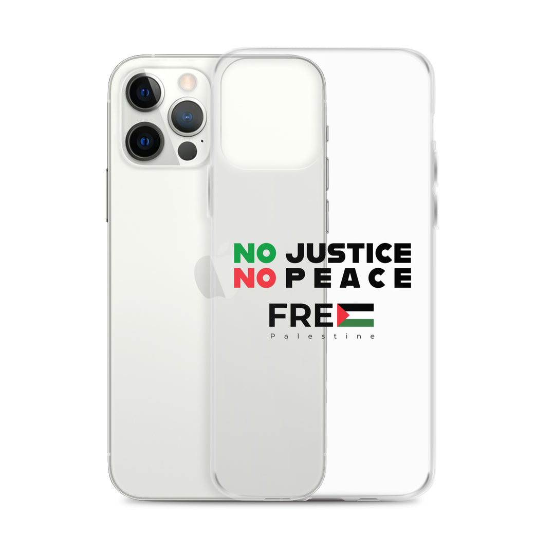 No Justice No Peace - Clear Case for iPhone®, iPhone iPhone 12 Pro Max Case With Phone