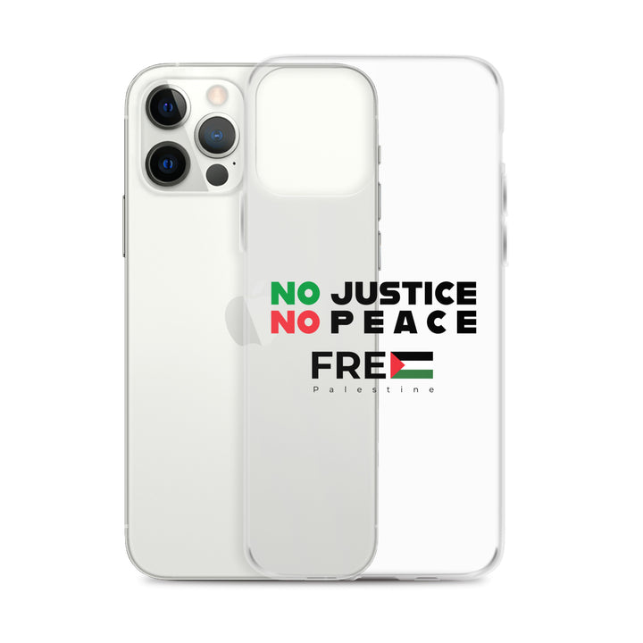 No Justice No Peace - Clear Case for iPhone®, iPhone iPhone 12 Pro Max Case With Phone