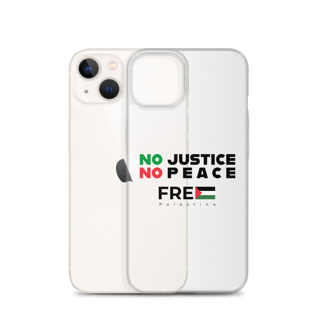 No Justice No Peace - Clear Case for iPhone®, iPhone iPhone 13 Case With Phone