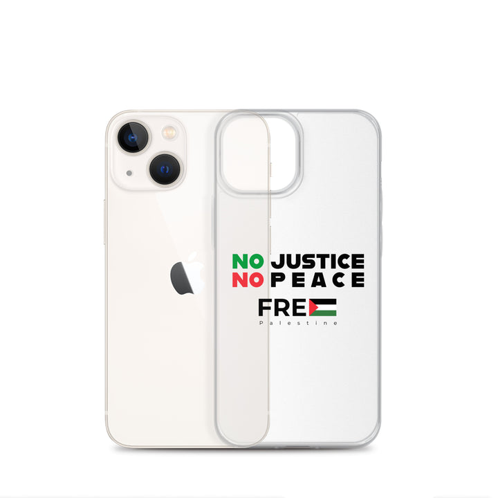 No Justice No Peace - Clear Case for iPhone®, iPhone iPhone 13 Mini Case With Phone