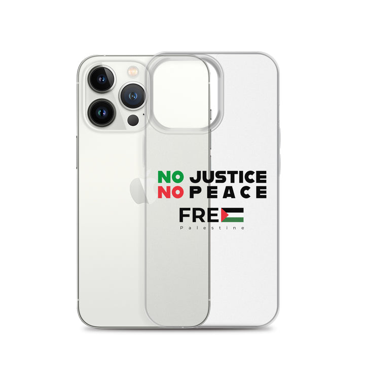 No Justice No Peace - Clear Case for iPhone®, iPhone iPhone 13 Pro Case With Phone