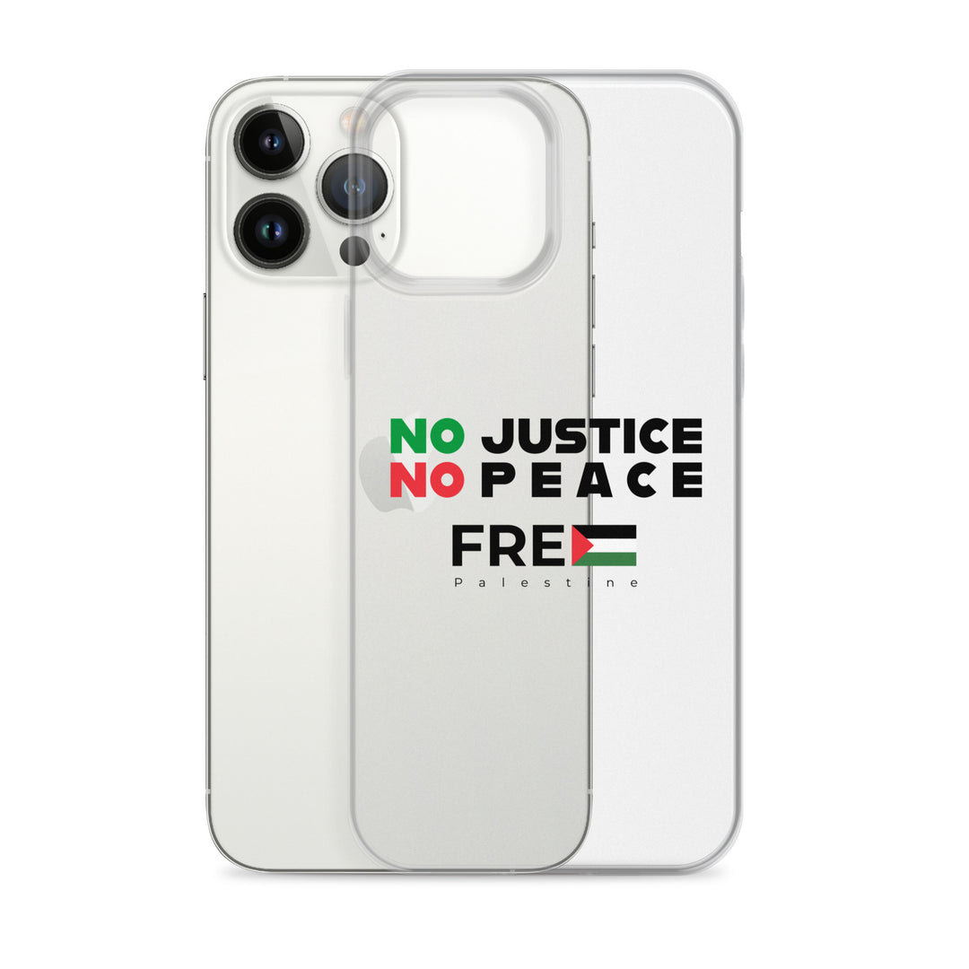 No Justice No Peace - Clear Case for iPhone®, iPhone iPhone 13 Pro Max Case With Phone