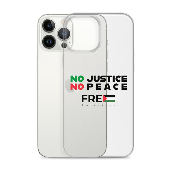 No Justice No Peace - Clear Case for iPhone®, iPhone iPhone 13 Pro Max Case With Phone