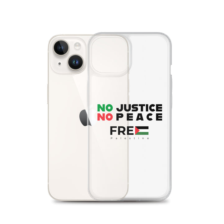 No Justice No Peace - Clear Case for iPhone®, iPhone iPhone 14 Case With Phone