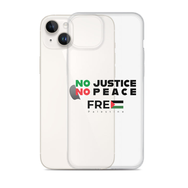 No Justice No Peace - Clear Case for iPhone®, iPhone iPhone 14 Plus Case With Phone
