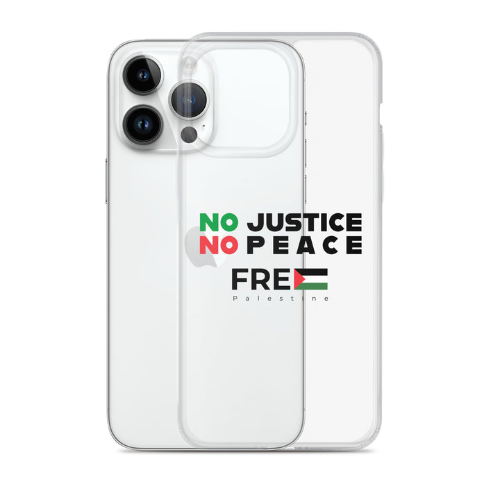 No Justice No Peace - Clear Case for iPhone®, iPhone iPhone 14 Pro Max Case With Phone