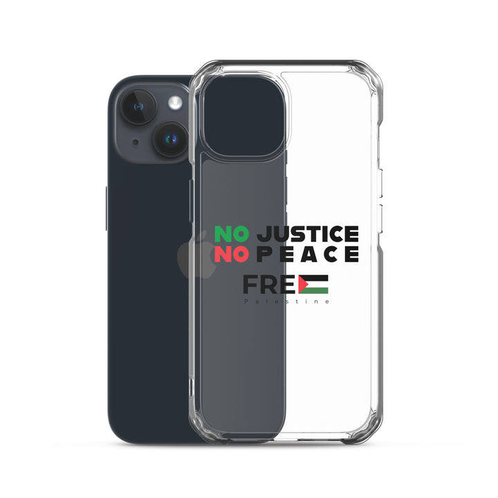 No Justice No Peace - Clear Case for iPhone®, iPhone iPhone 15 Case With Phone