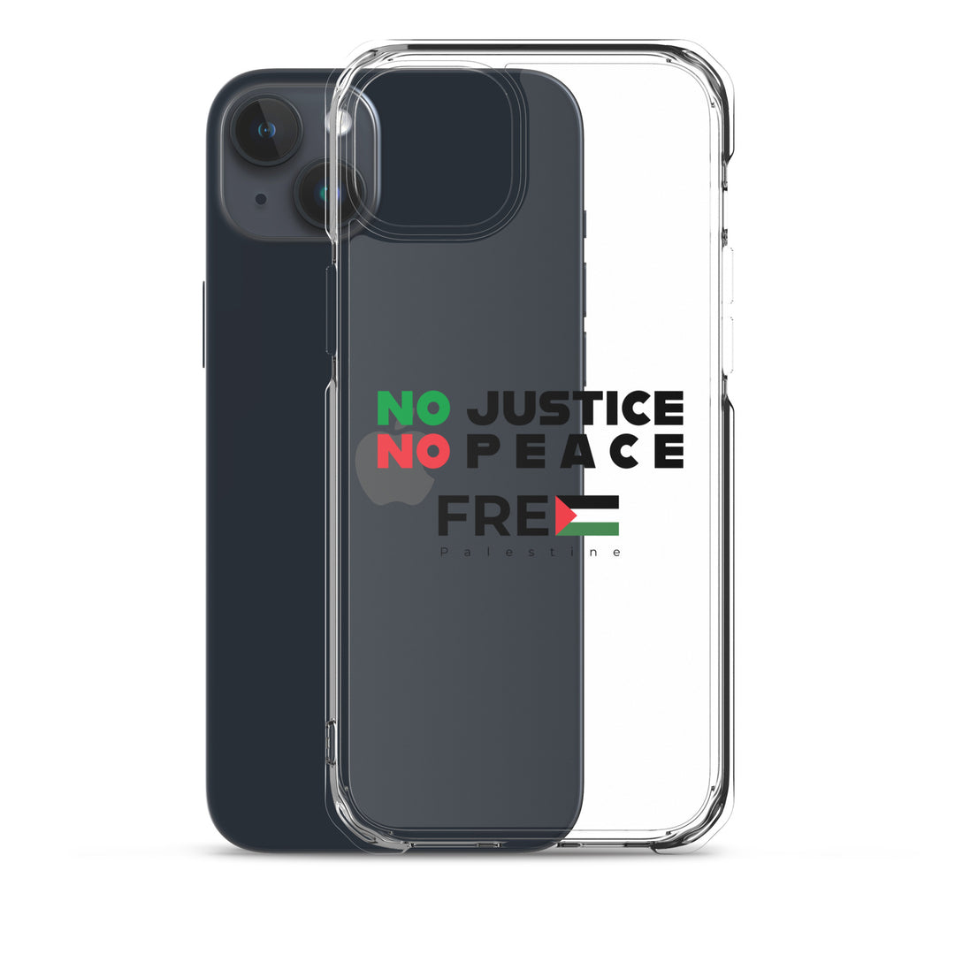 No Justice No Peace - Clear Case for iPhone®, iPhone iPhone 15 Plus Case With Phone