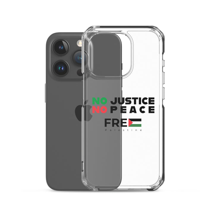 No Justice No Peace - Clear Case for iPhone®, iPhone iPhone 15 Pro Case With Phone