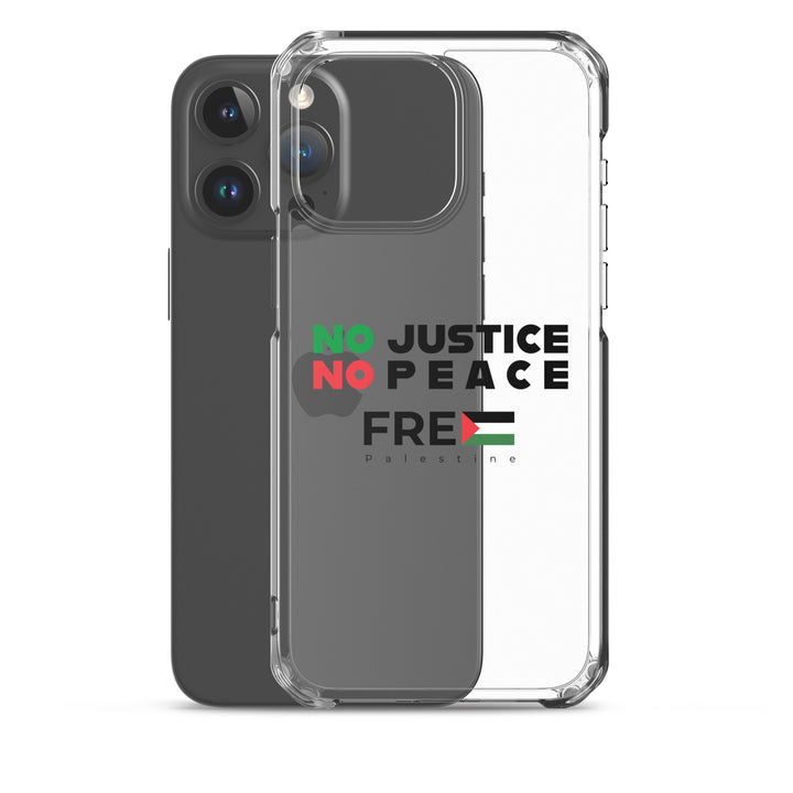 No Justice No Peace - Clear Case for iPhone®, iPhone iPhone 15 Pro Max Case With Phone