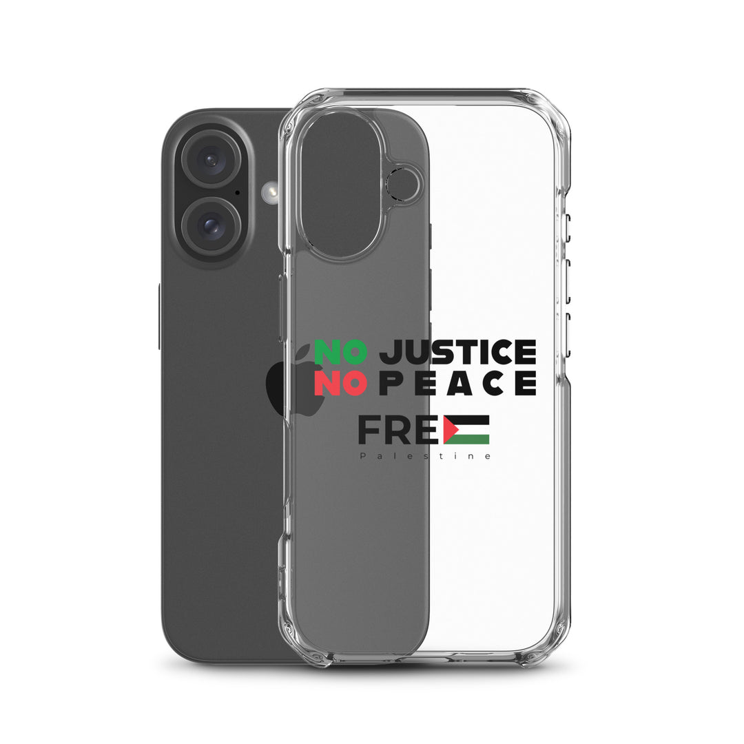 No Justice No Peace - Clear Case for iPhone®, iPhone iPhone 16 Case With Phone
