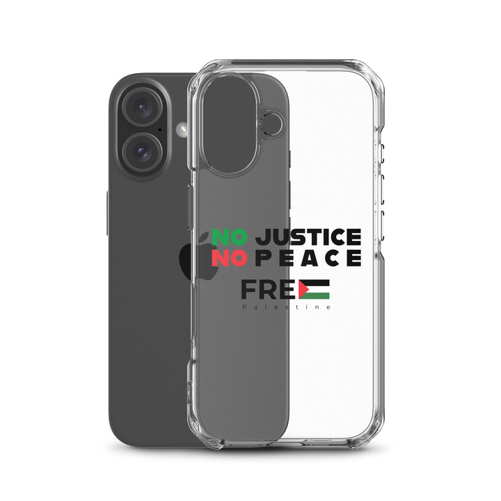 No Justice No Peace - Clear Case for iPhone®, iPhone iPhone 16 Case With Phone
