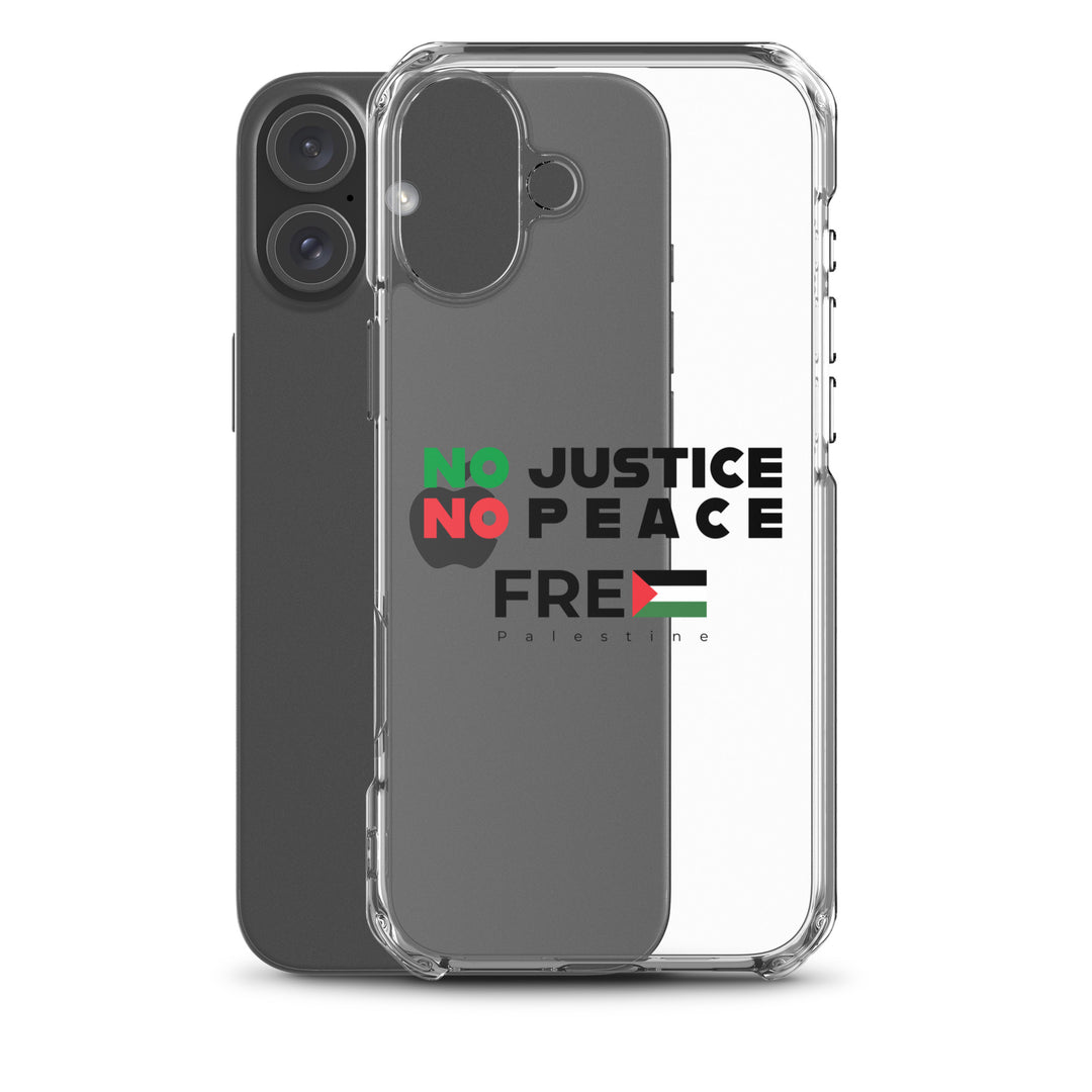 No Justice No Peace - Clear Case for iPhone®, iPhone iPhone 16 Plus Case With Phone
