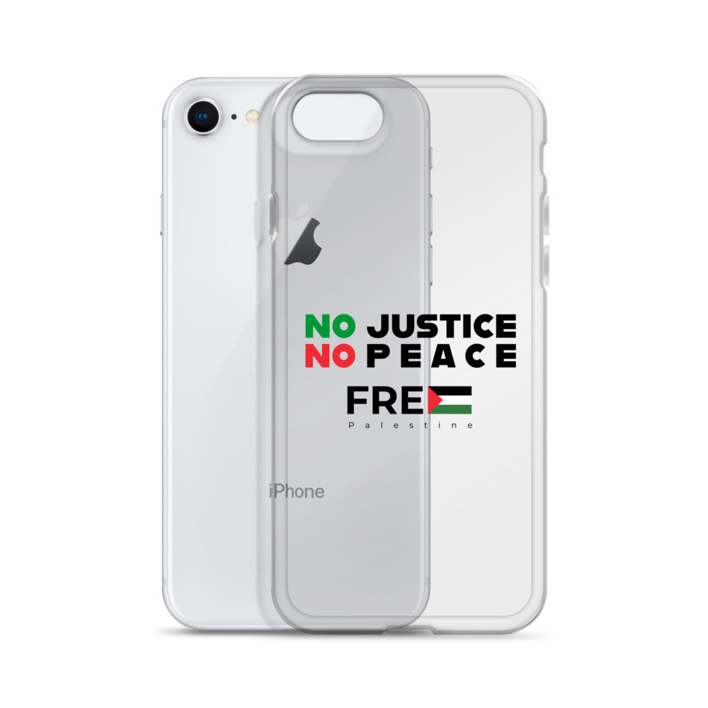 No Justice No Peace - Clear Case for iPhone®, iPhone iPhone 7 8 Case With Phone