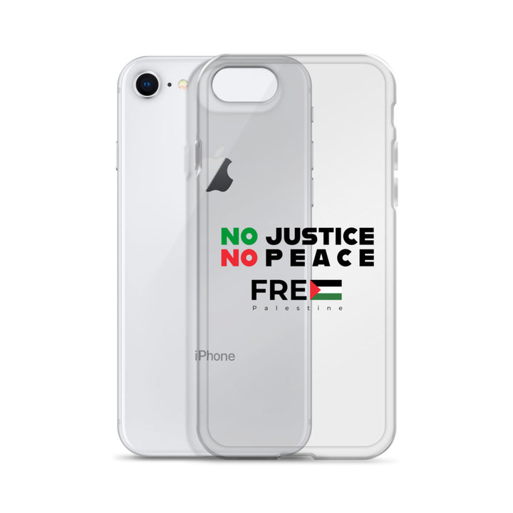 No Justice No Peace - Clear Case for iPhone®, iPhone iPhone 7 8 Case With Phone