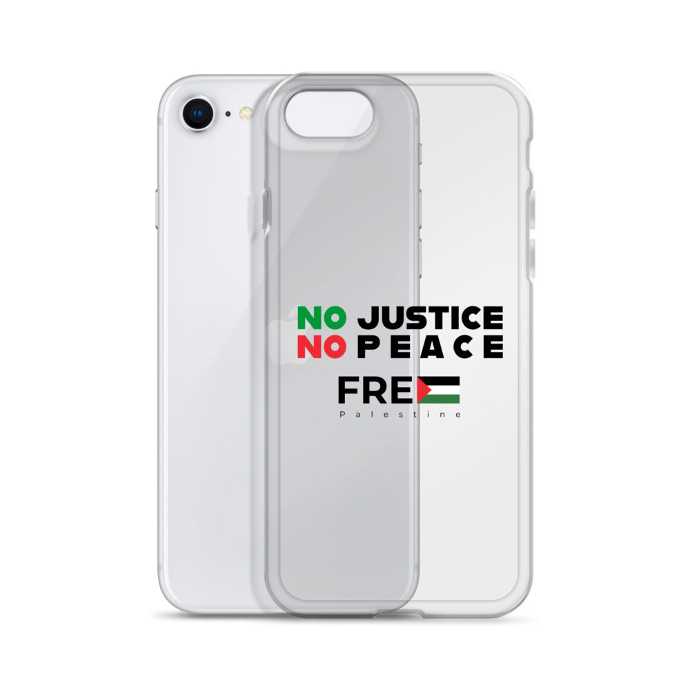No Justice No Peace - Clear Case for iPhone®, iPhone iPhone Se Case With Phone