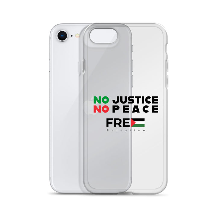 No Justice No Peace - Clear Case for iPhone®, iPhone iPhone Se Case With Phone