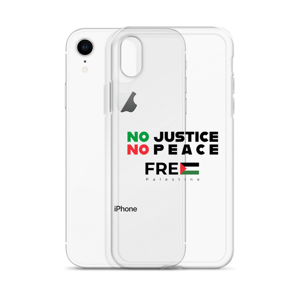 No Justice No Peace - Clear Case for iPhone®, iPhone iPhone Xr Case With Phone