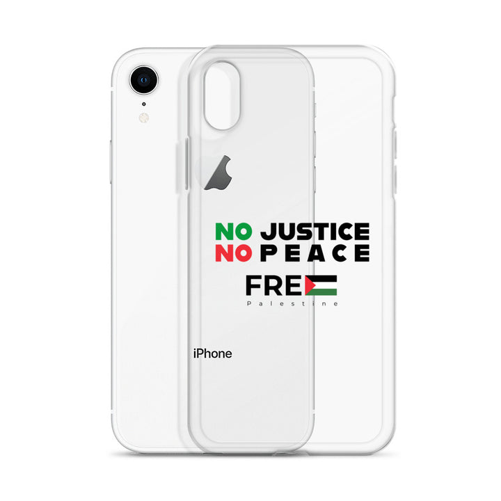 No Justice No Peace - Clear Case for iPhone®, iPhone iPhone Xr Case With Phone