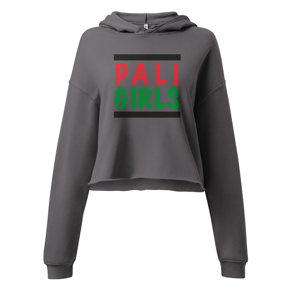 Palestinian Girls - Crop Hoodie, Womens Cropped Hoodie Storm