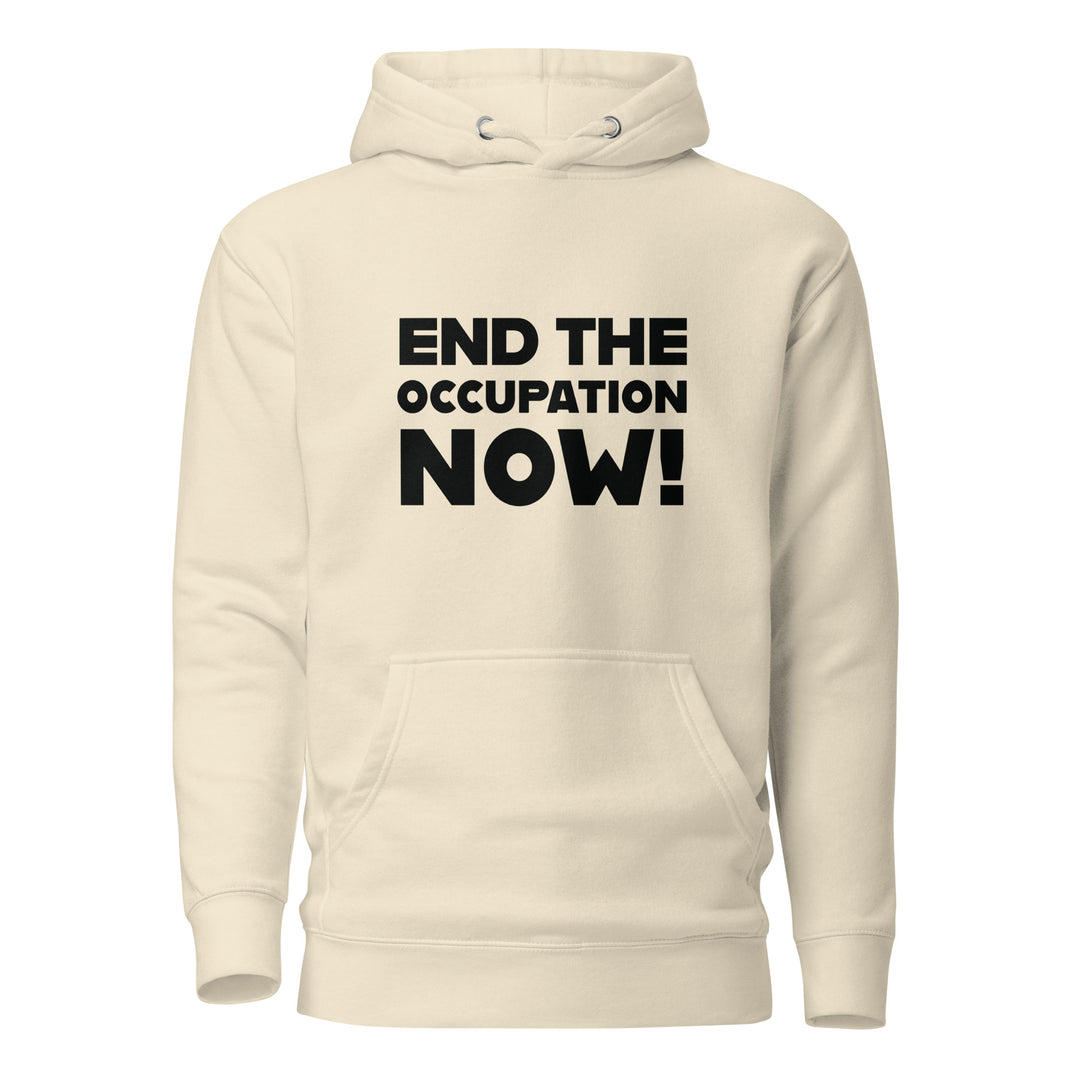 End the Occupation Now! - Men’s Hoodie, Bone