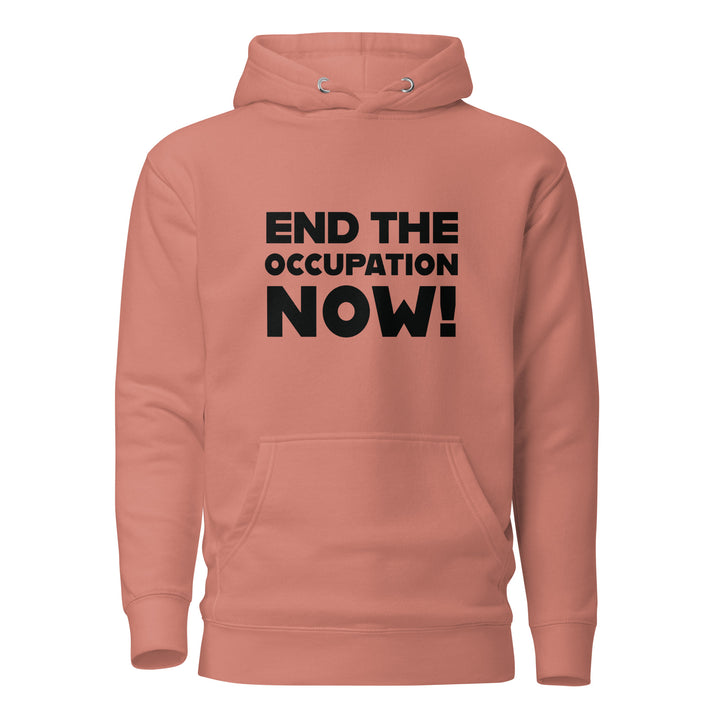 End the Occupation Now! - Men’s Hoodie, Dusty Rose