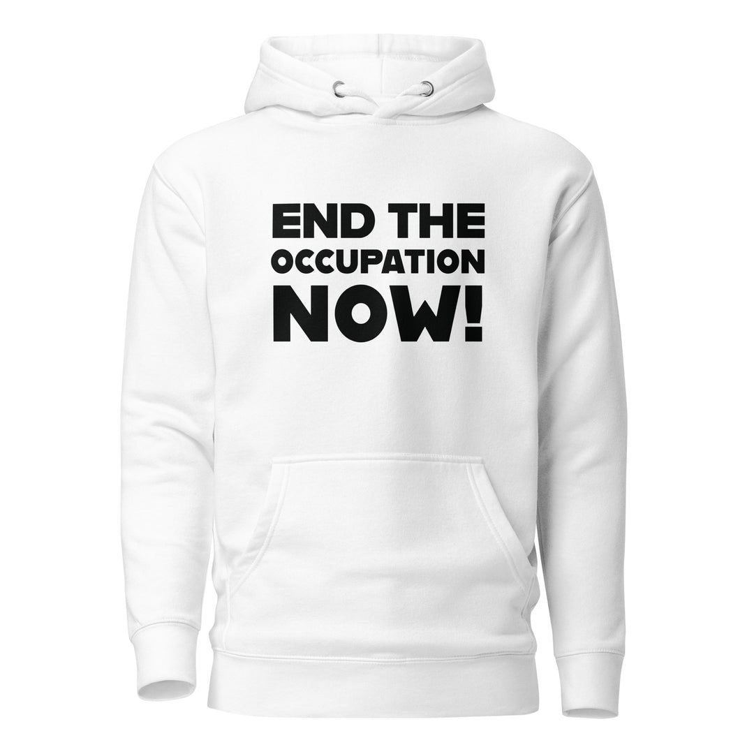 End the Occupation Now! - Women’s Hoodie, White