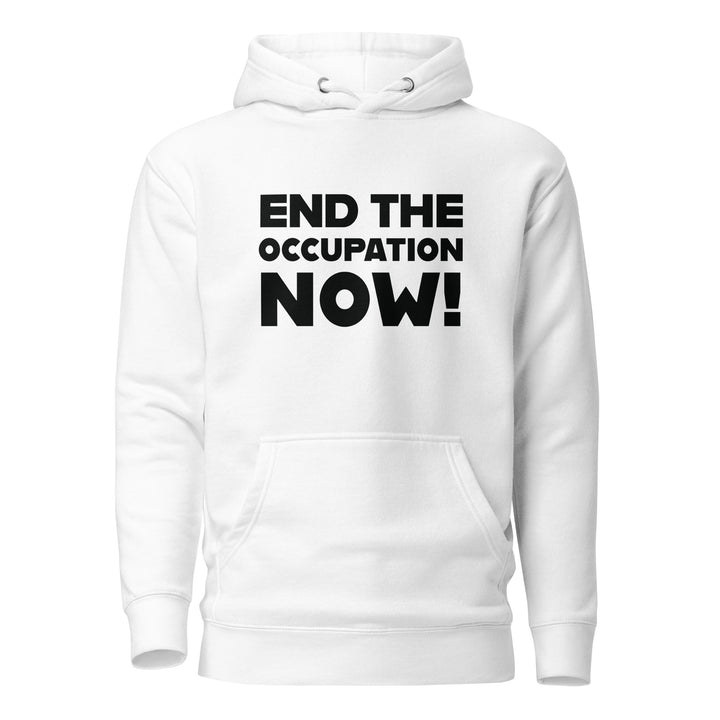 End the Occupation Now! - Women’s Hoodie, White