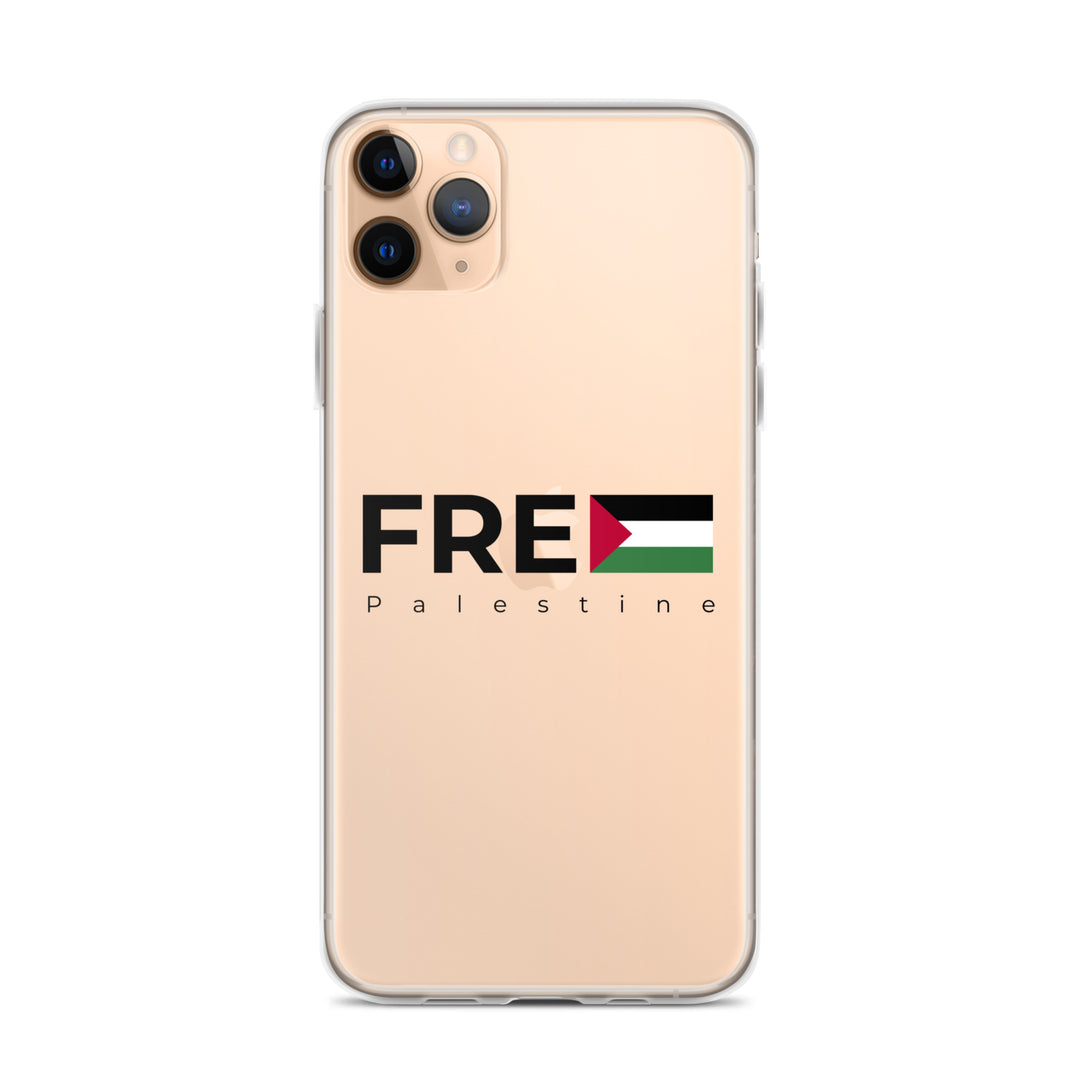 Free Palestine - Clear Case for iPhone®, iPhone iPhone 11 Pro Max Case On Phone