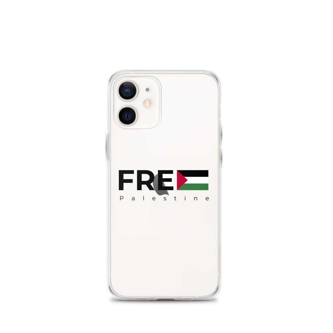 Free Palestine - Clear Case for iPhone®, iPhone iPhone 12 Mini Case On Phone