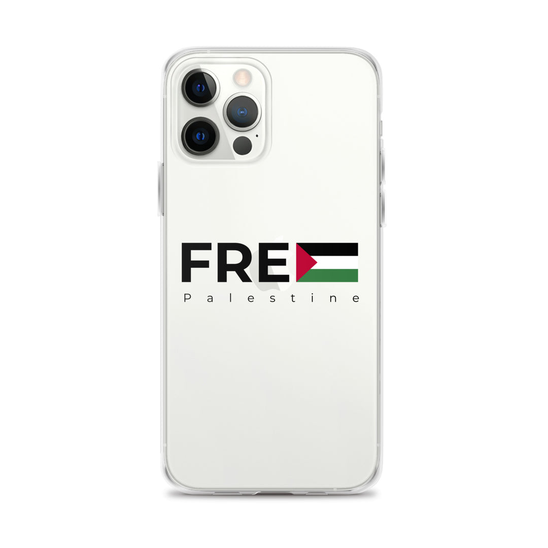 Free Palestine - Clear Case for iPhone®, iPhone iPhone 12 Pro Max Case On Phone