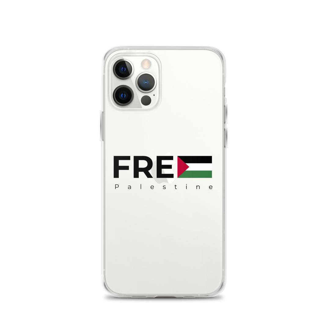 Free Palestine - Clear Case for iPhone®, iPhone iPhone 12 Pro Case On Phone