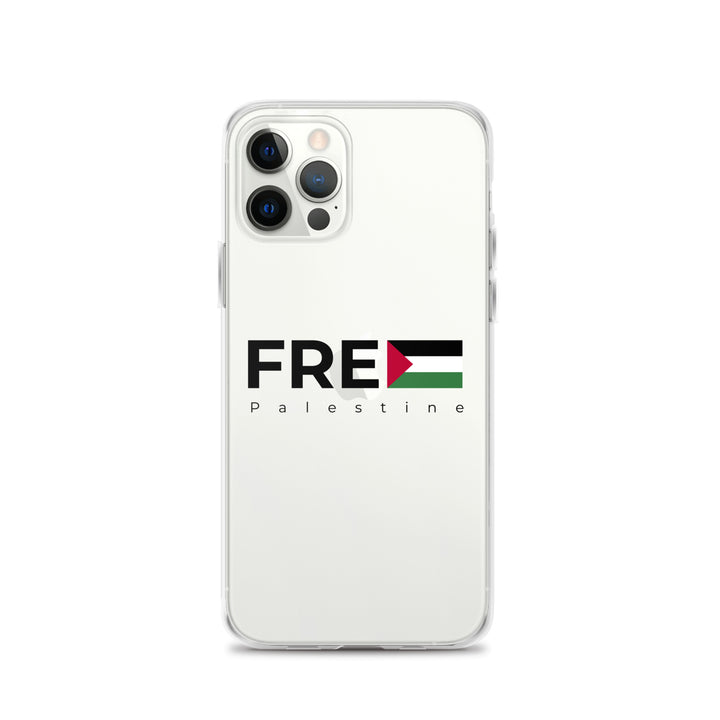 Free Palestine - Clear Case for iPhone®, iPhone iPhone 12 Pro Case On Phone