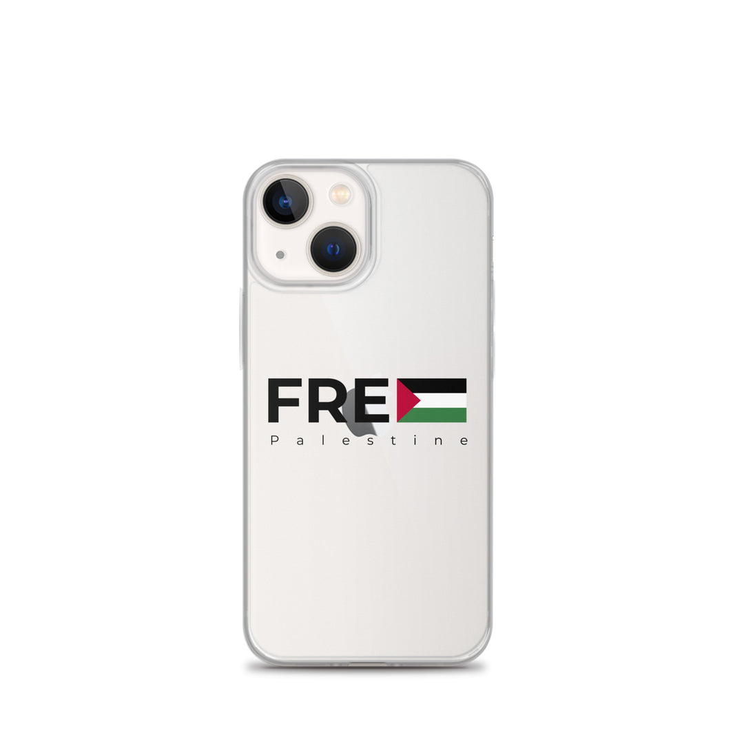Free Palestine - Clear Case for iPhone®, iPhone iPhone 13 Mini Case On Phone