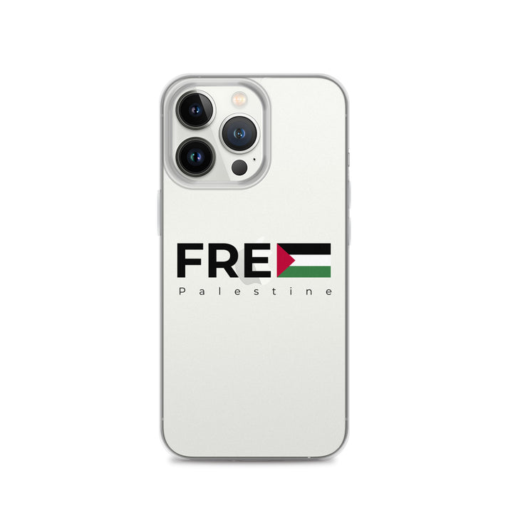 Free Palestine - Clear Case for iPhone®, iPhone iPhone 13 Pro Case On Phone