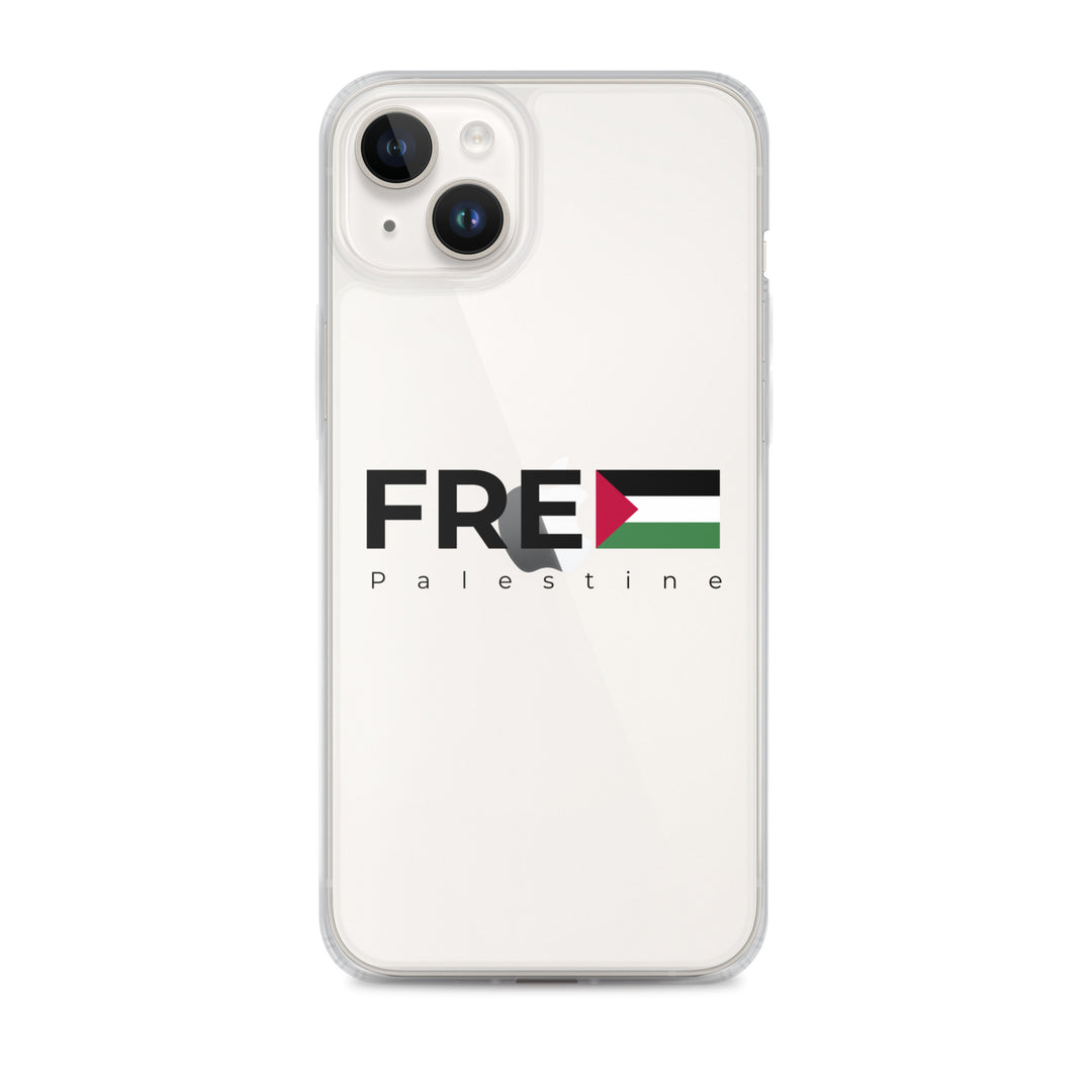 Free Palestine - Clear Case for iPhone®, iPhone iPhone 14 Plus Case On Phone