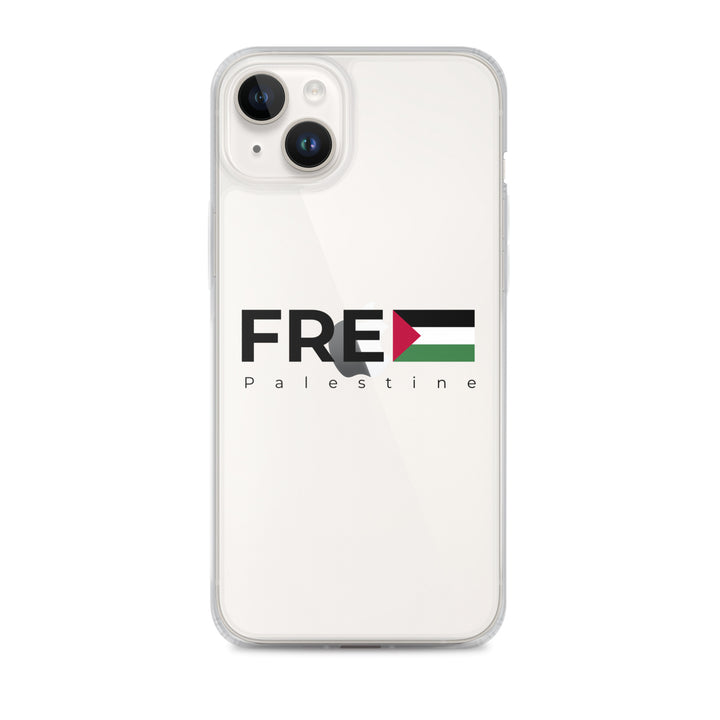 Free Palestine - Clear Case for iPhone®, iPhone iPhone 14 Plus Case On Phone