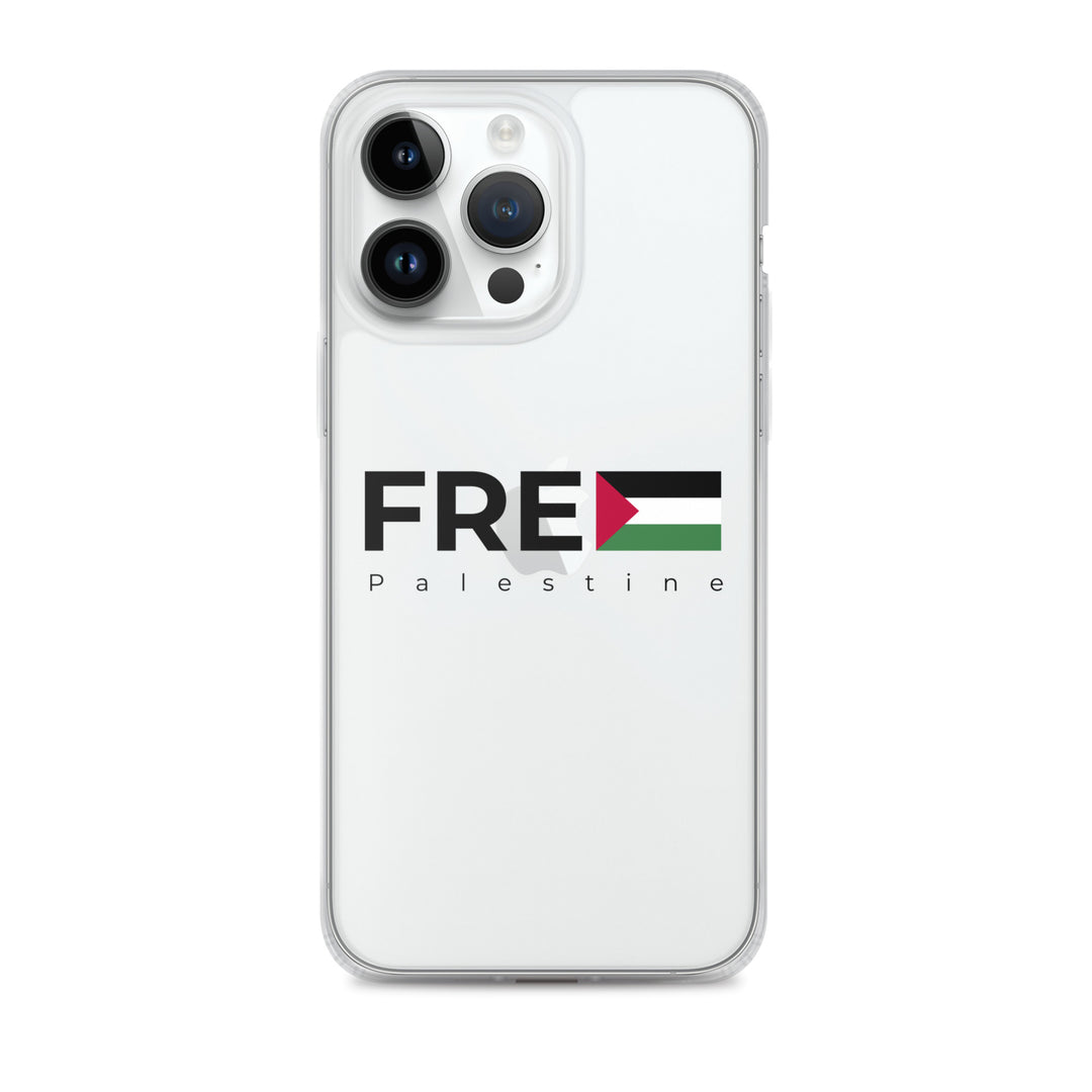 Free Palestine - Clear Case for iPhone®, iPhone iPhone 14 Pro Max Case On Phone