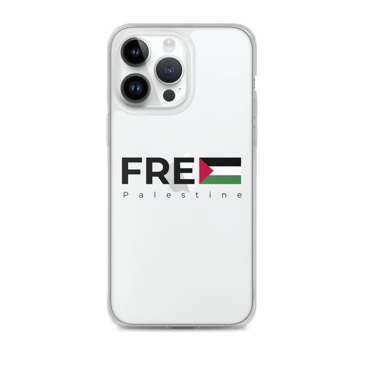 Free Palestine - Clear Case for iPhone®, iPhone iPhone 14 Pro Max Case On Phone
