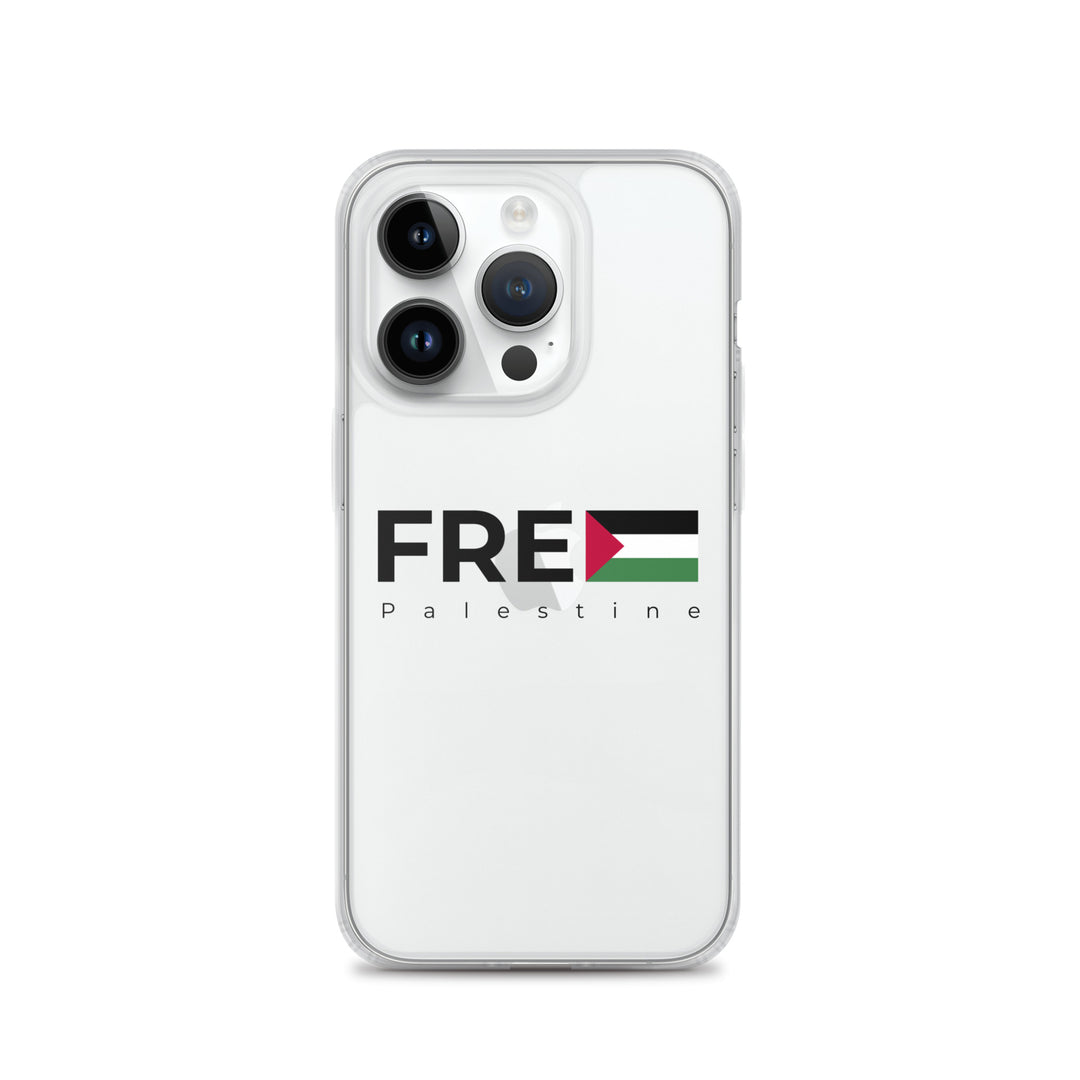 Free Palestine - Clear Case for iPhone®, iPhone iPhone 14 Pro Case On Phone