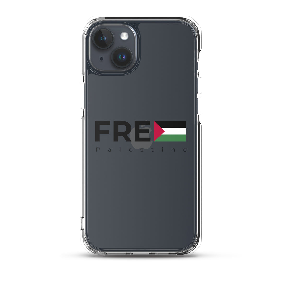 Free Palestine - Clear Case for iPhone®, iPhone iPhone 15 Plus Case On Phone