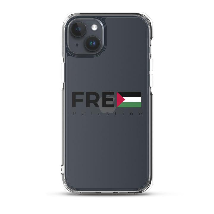 Free Palestine - Clear Case for iPhone®, iPhone iPhone 15 Plus Case On Phone