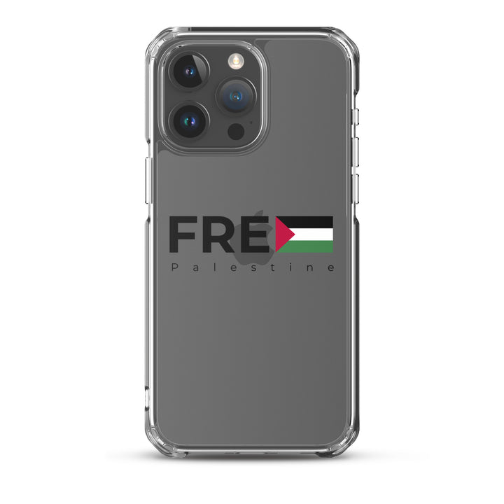 Free Palestine - Clear Case for iPhone®, iPhone iPhone 15 Pro Max Case On Phone