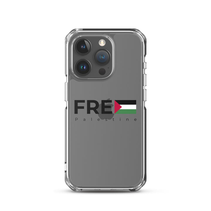 Free Palestine - Clear Case for iPhone®, iPhone iPhone 15 Pro Case On Phone