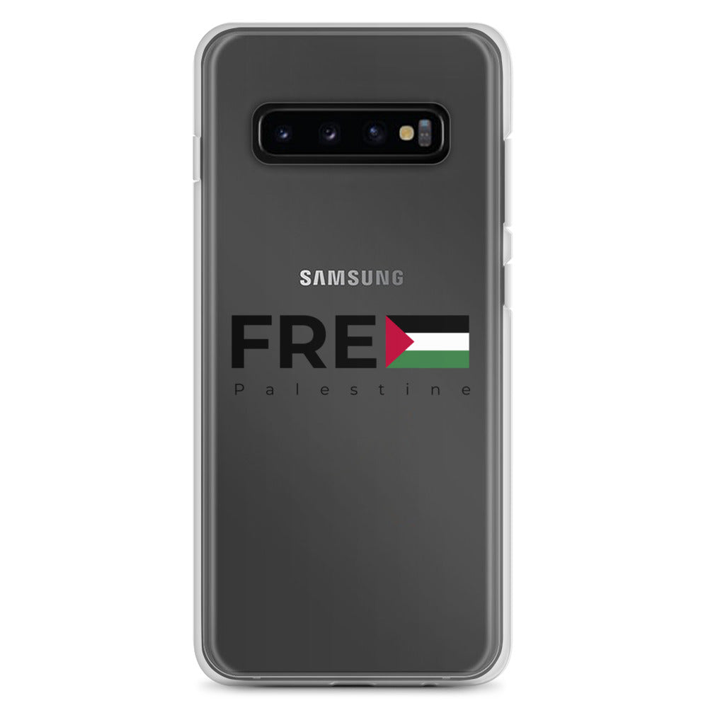 Free Palestine - Clear Case for Samsung®, Samsung Samsung Galaxy S10 Case On Phone