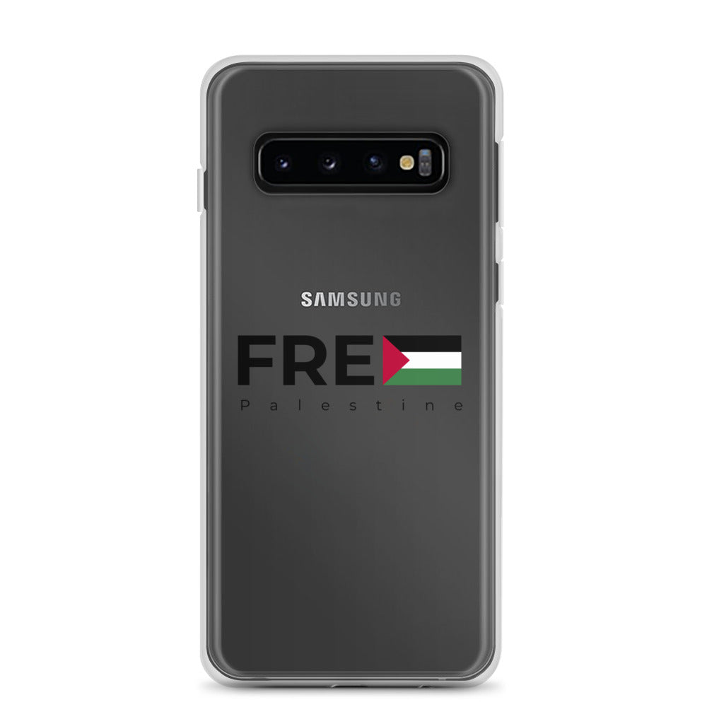 Free Palestine - Clear Case for Samsung®, Samsung Samsung Galaxy S10 Case On Phone